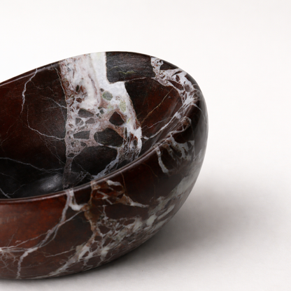 Purple Red Marble Bowl