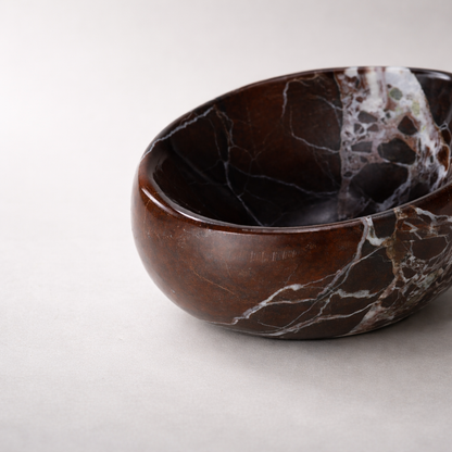 Purple Red Marble Bowl