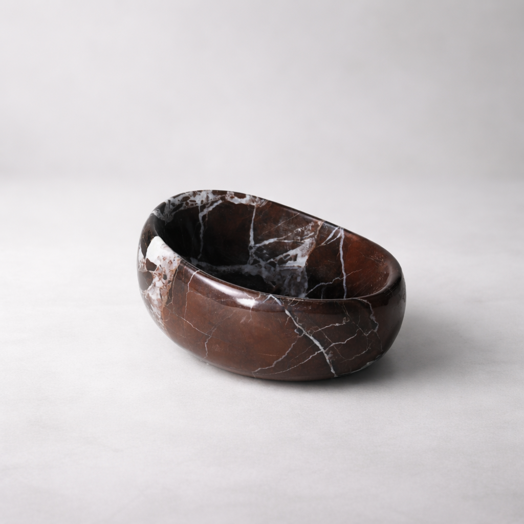 Purple Red Marble Bowl