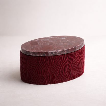 Rovan Resin Marble Fabric Box
